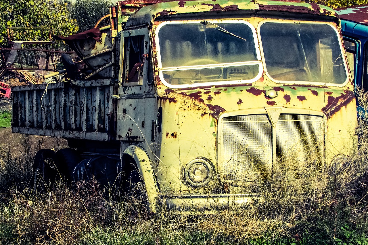 truck old vehicle free photo