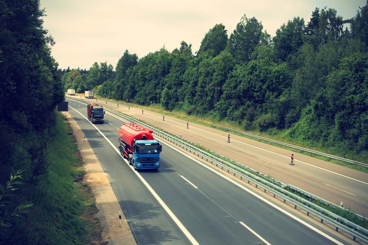 truck highway logistics free photo