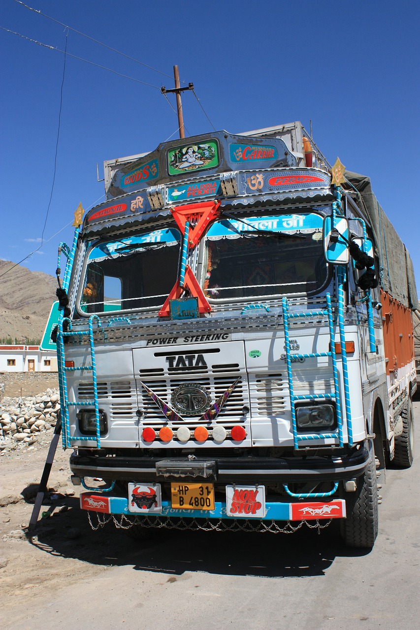 truck india overloaded free photo