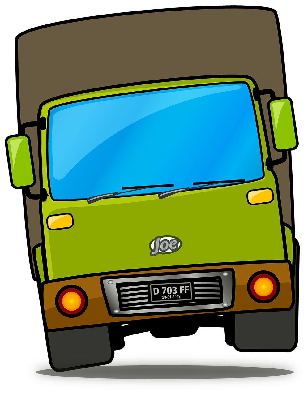 truck vehicle cartoon free photo