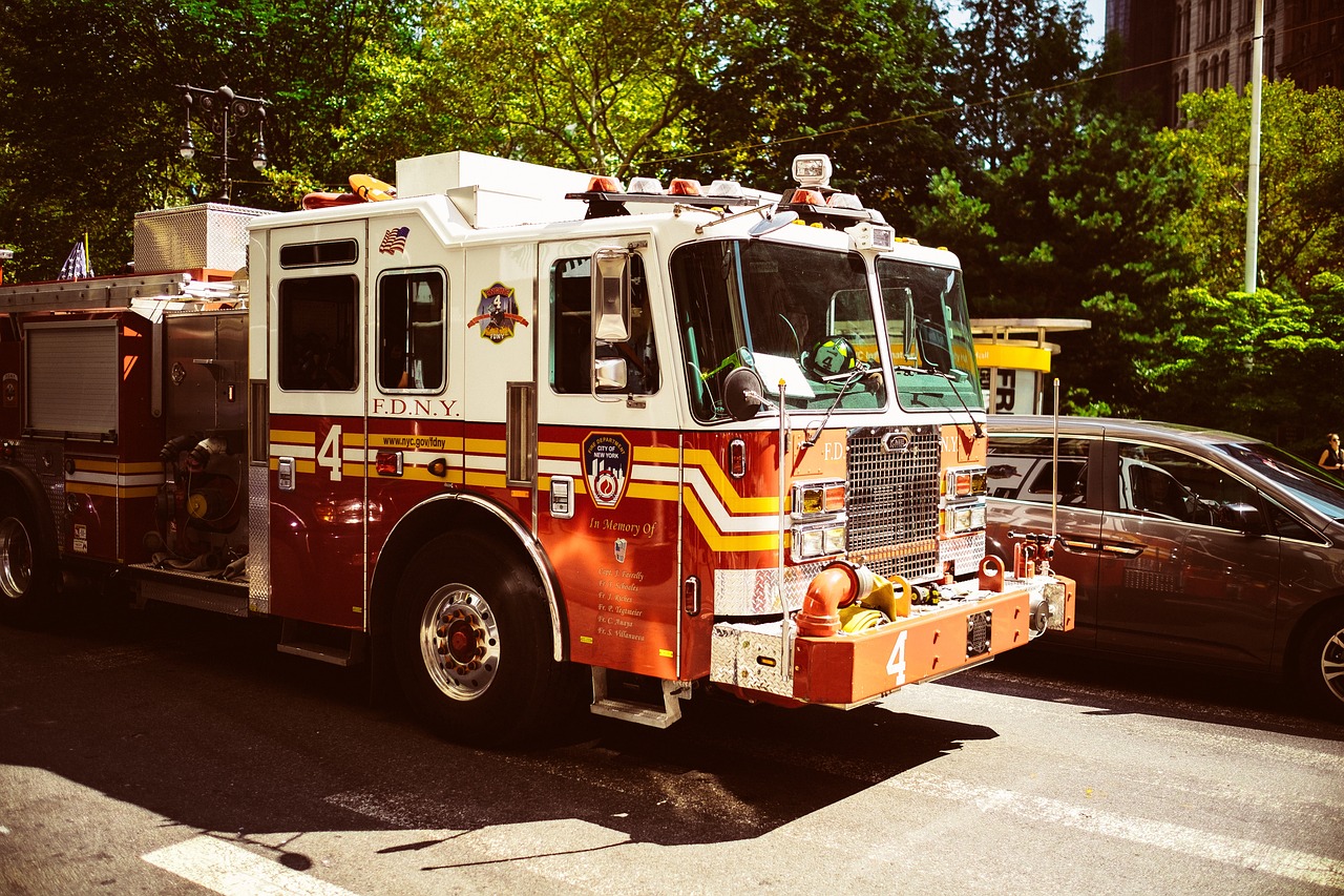 truck firetruck vehicle free photo