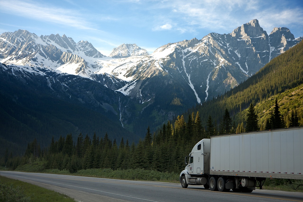 truck freight transportation free photo