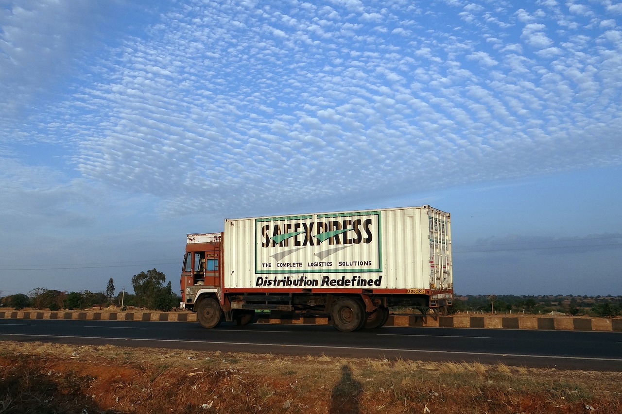 truck lorry highway free photo