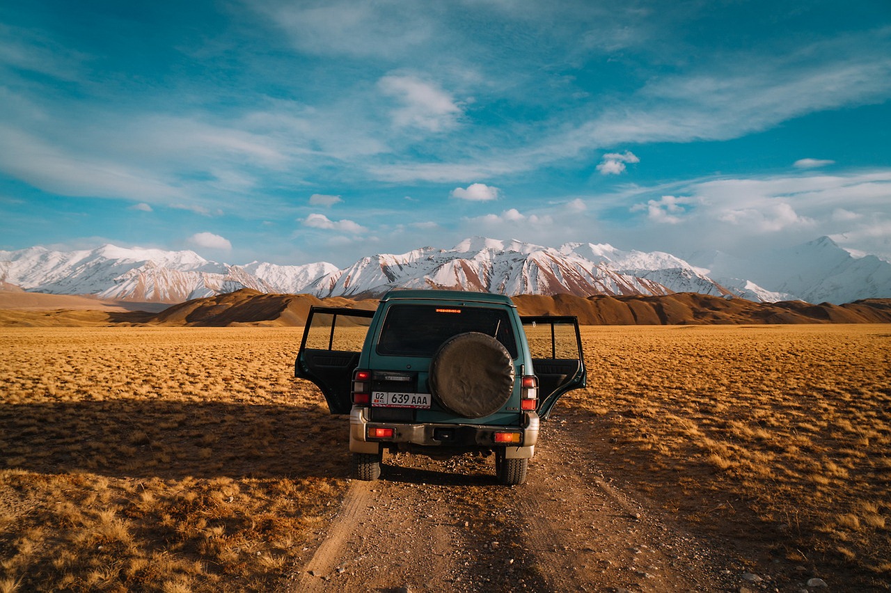 truck landscape mountain free photo