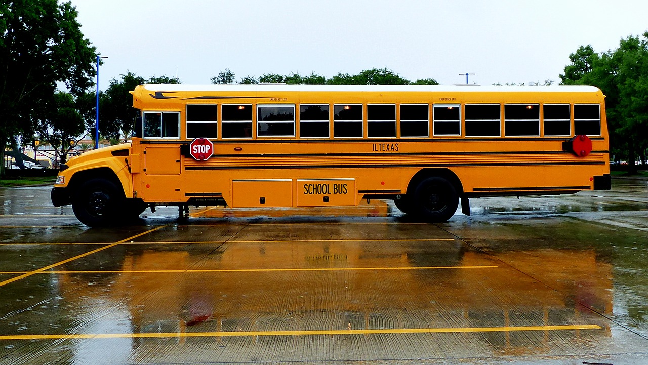 truck  bus  school free photo