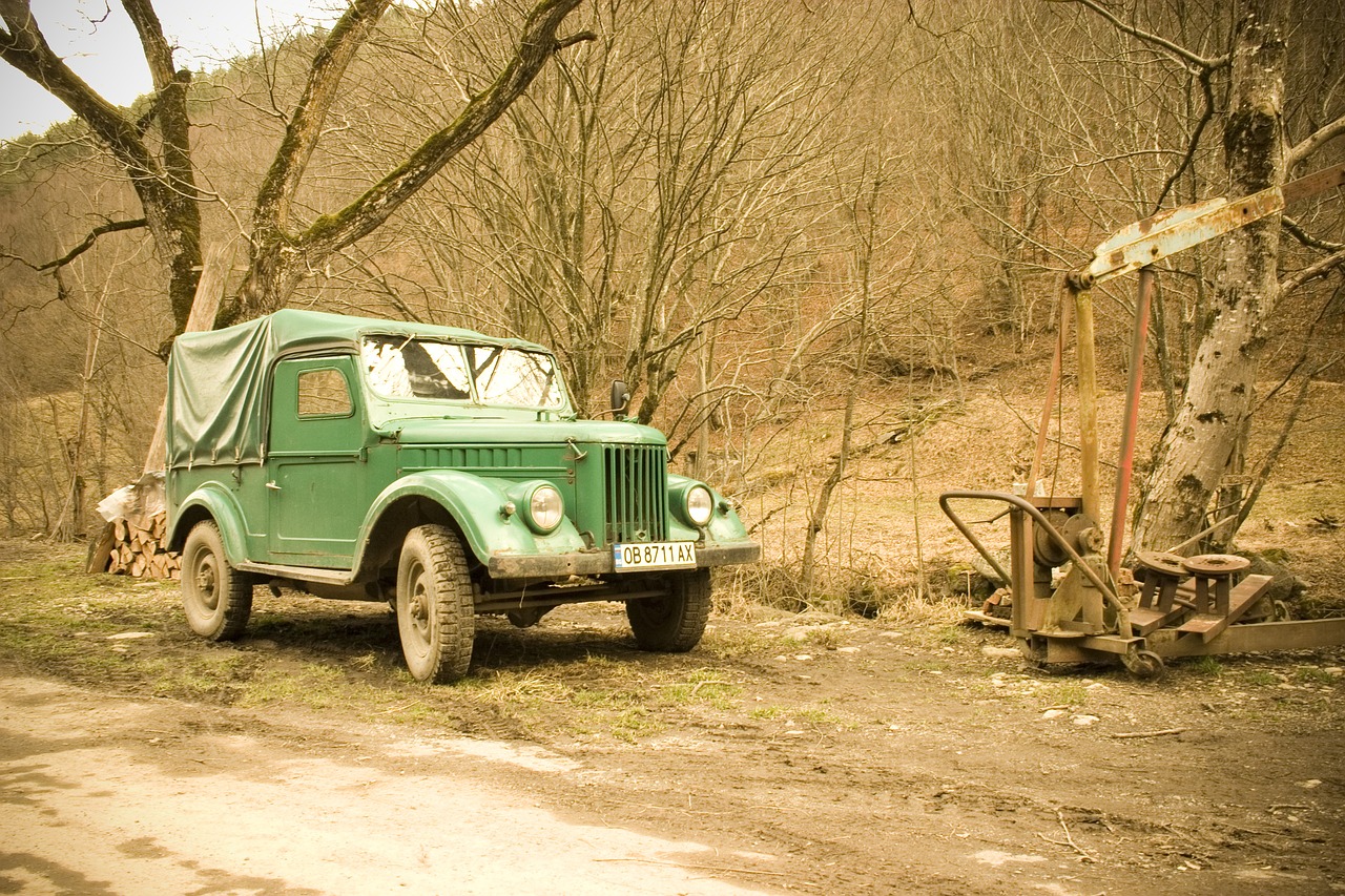 truck  village  old free photo