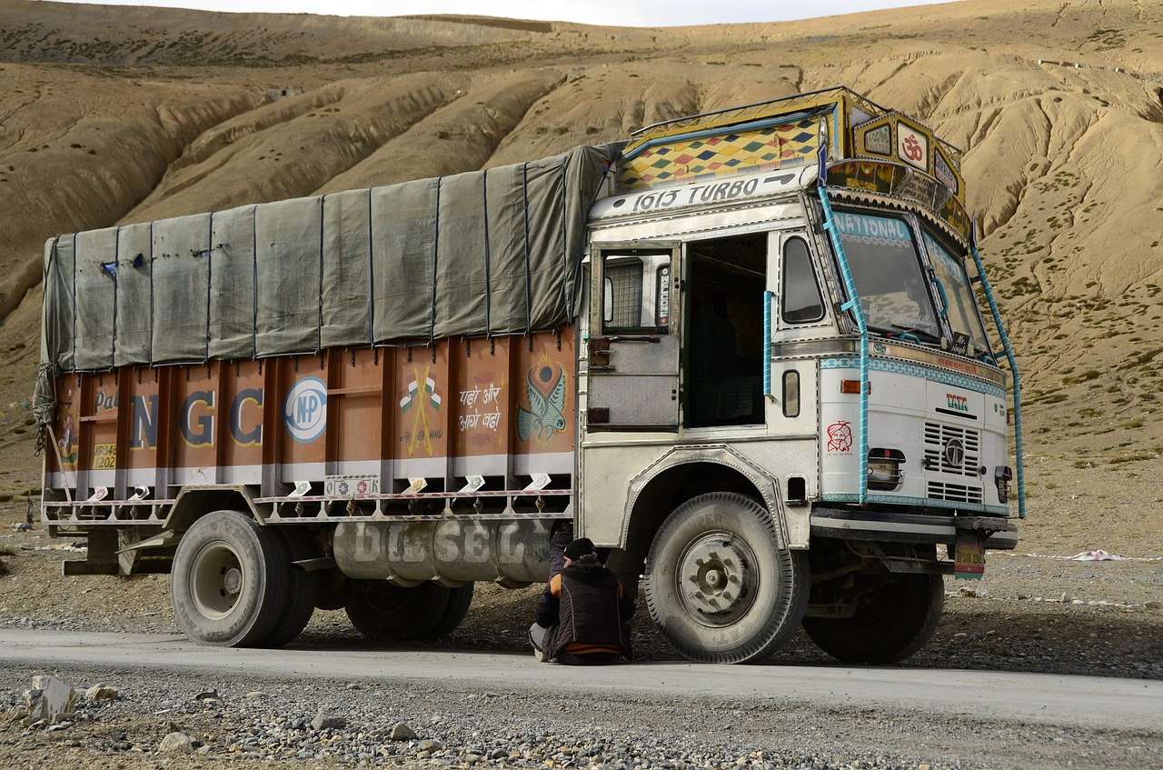 truck india vehicle free photo