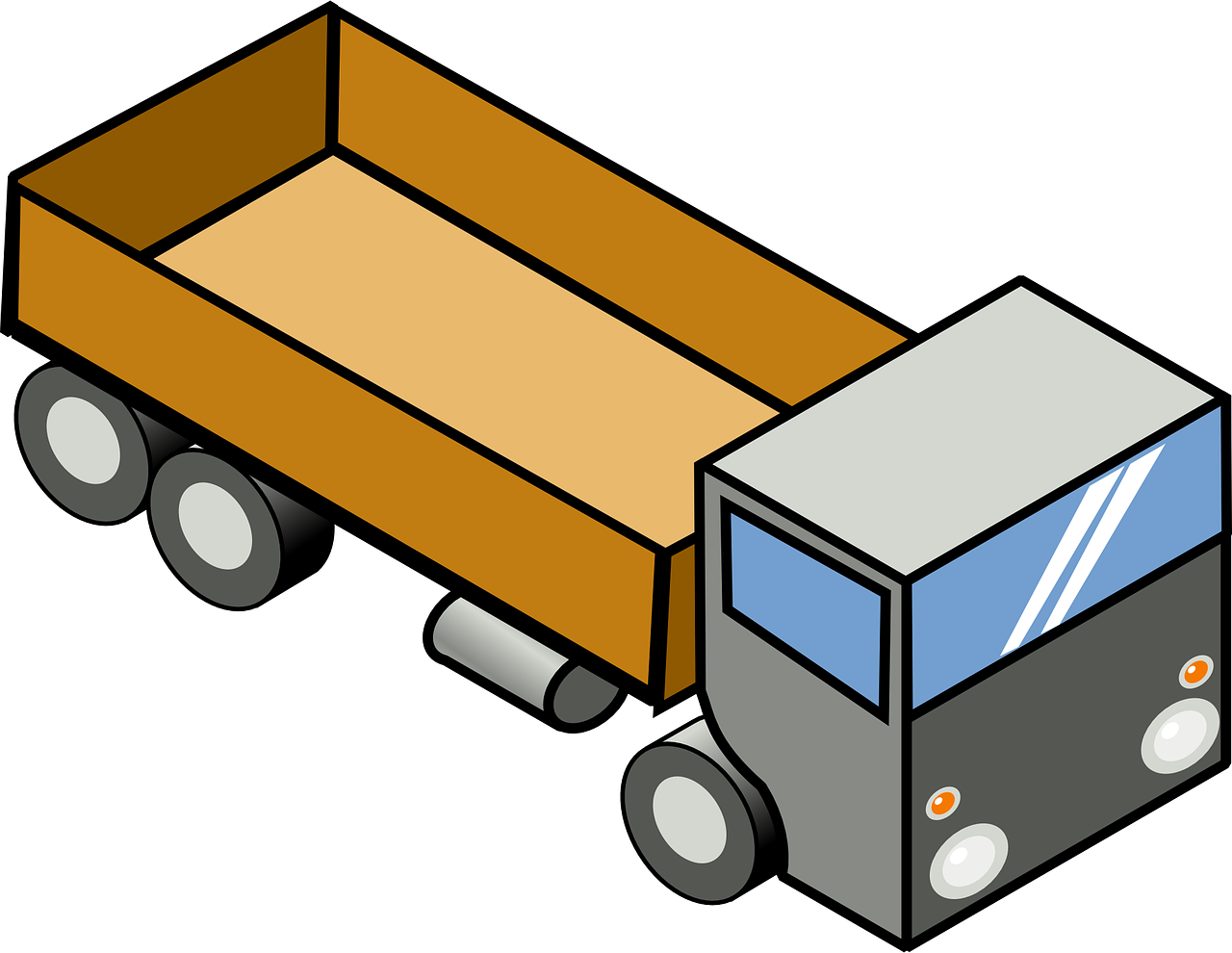 truck trailer automobile free photo