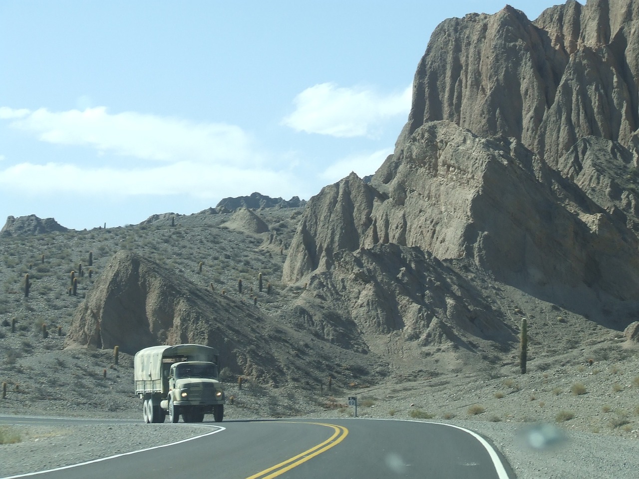 truck highway nature free photo