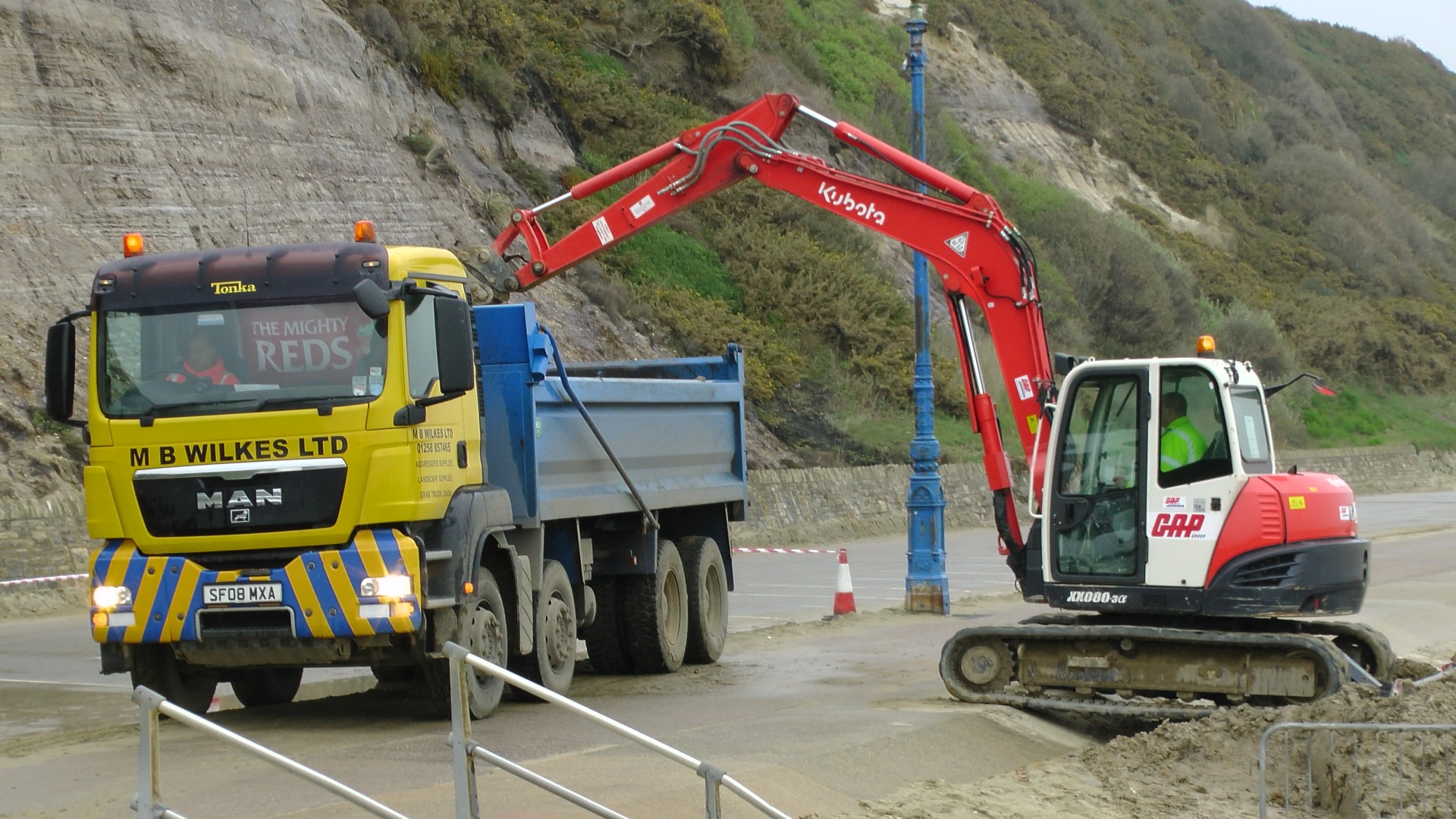 excavator truck lorry free photo