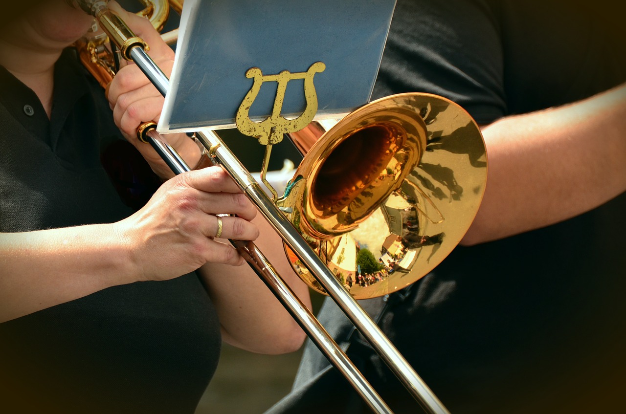 trumpet slide trumpet musical instrument free photo