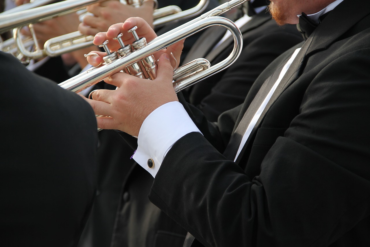 trumpet tuxedo orchestra free photo