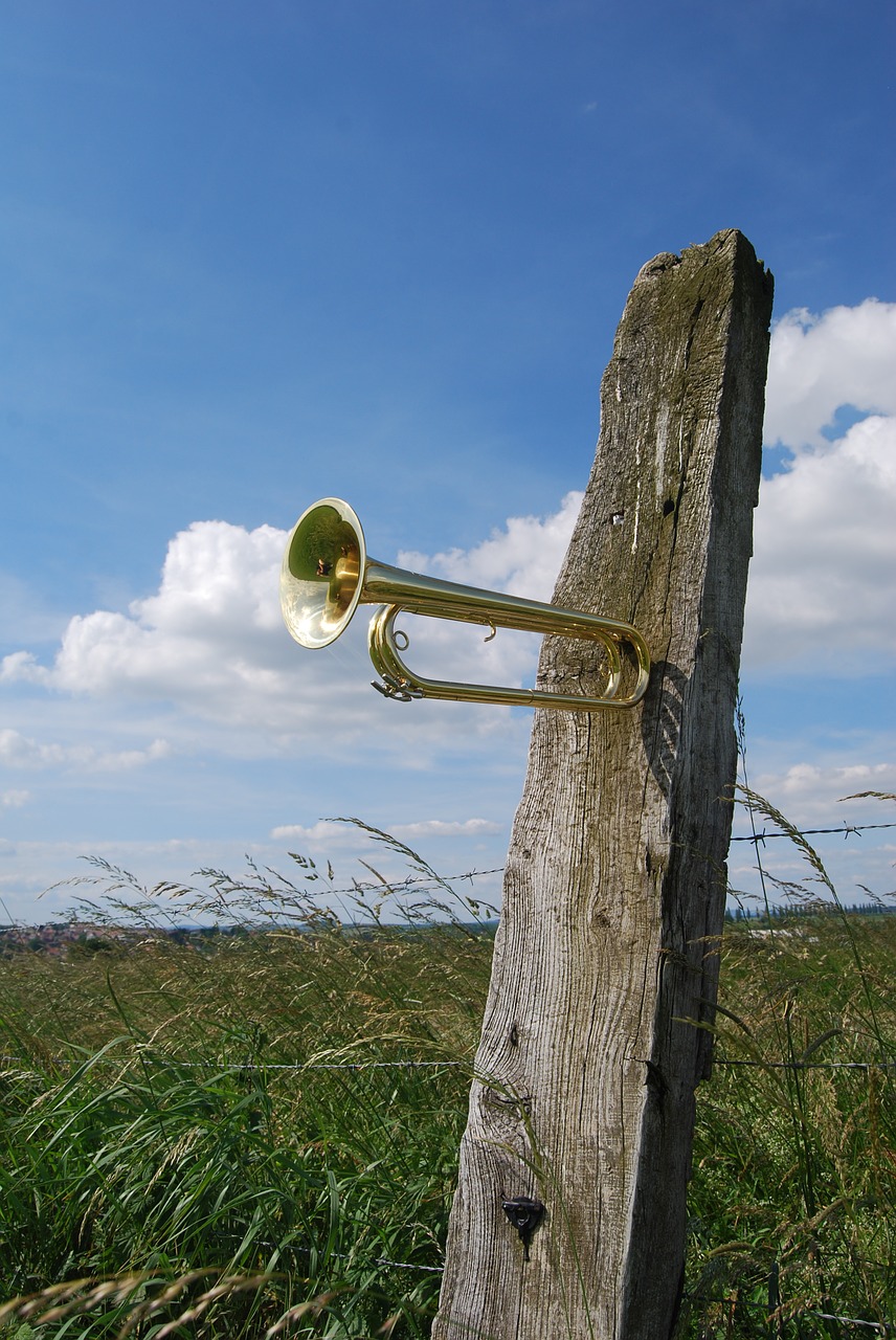 trumpet cavalry trumpet copper free photo