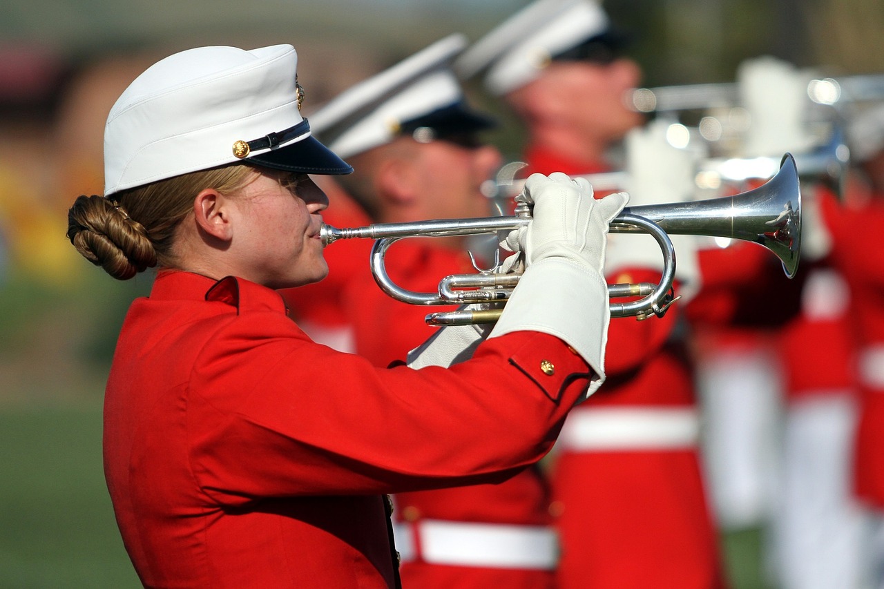 trumpeters marines performance free photo