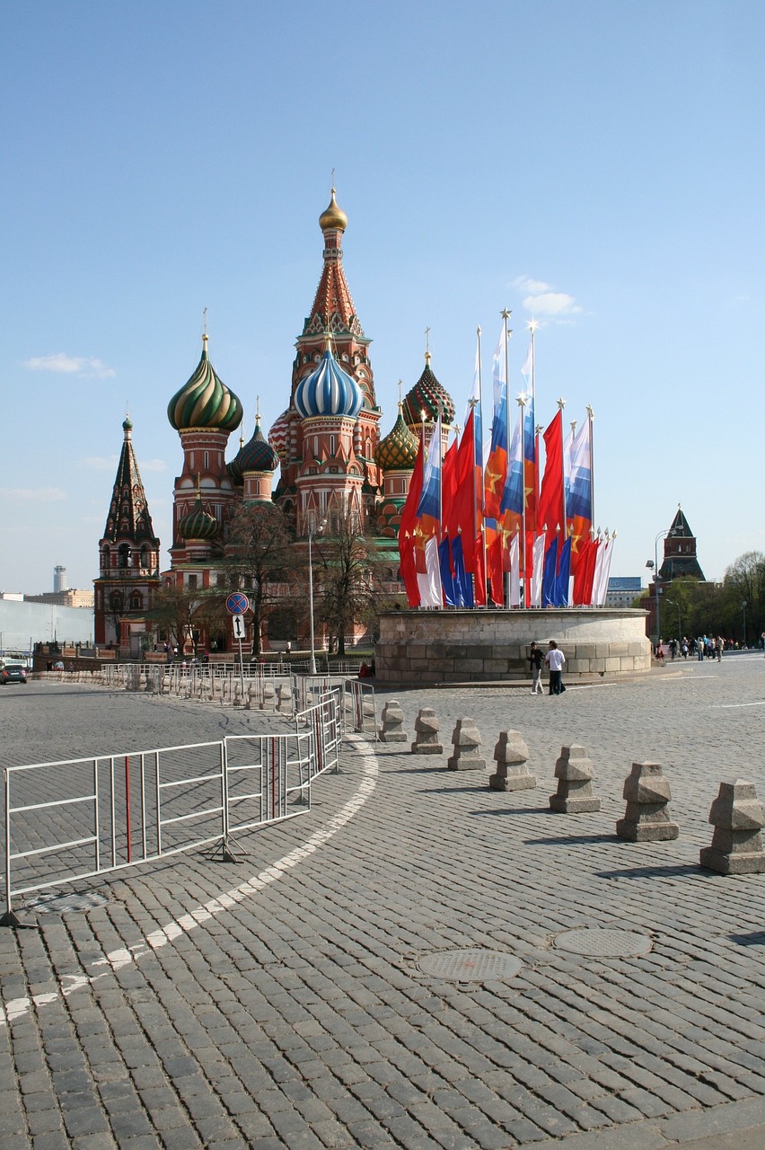 tsar's platform lobnoe mesto podium flags free photo