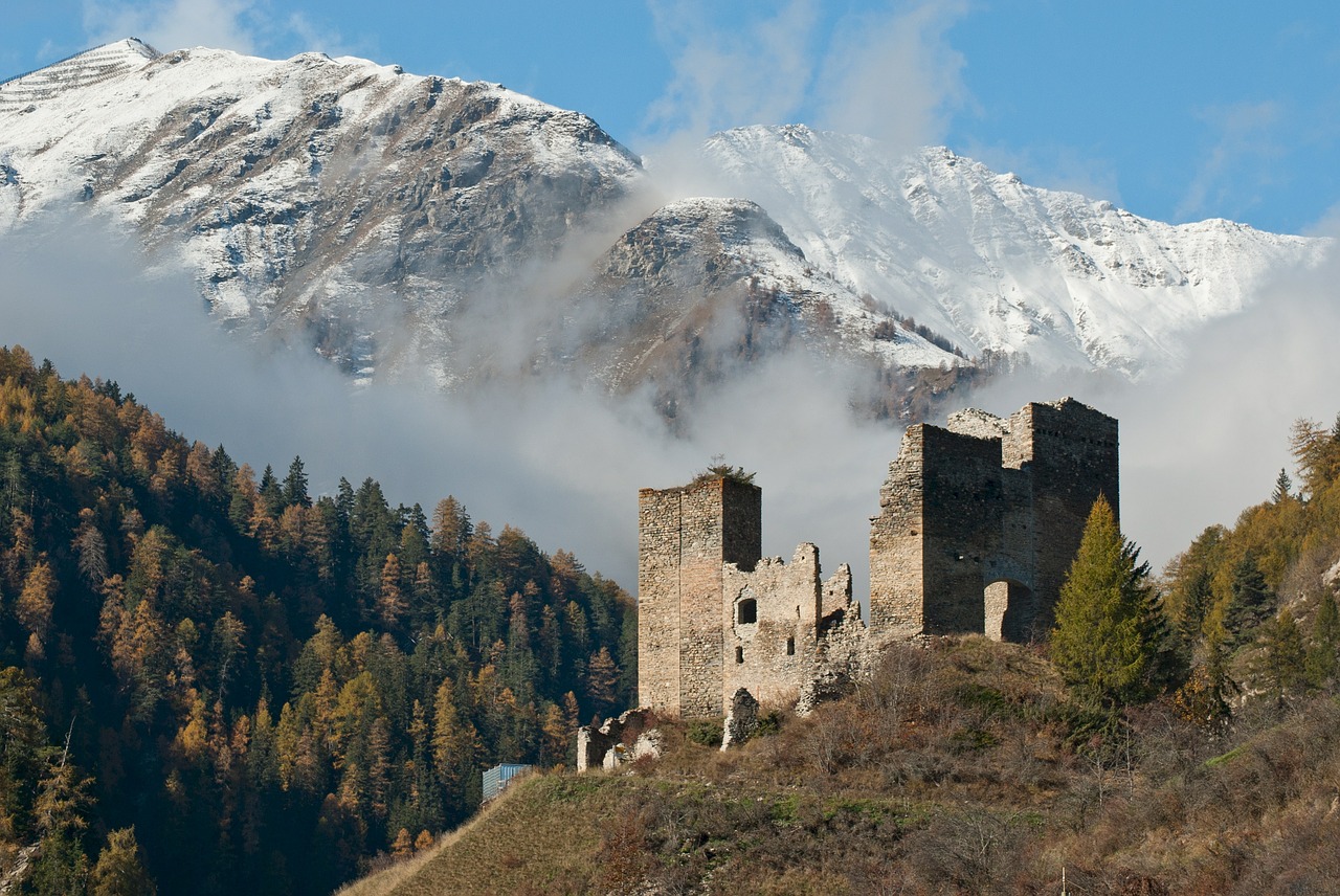 tschanüff castle switzerland ruins free photo