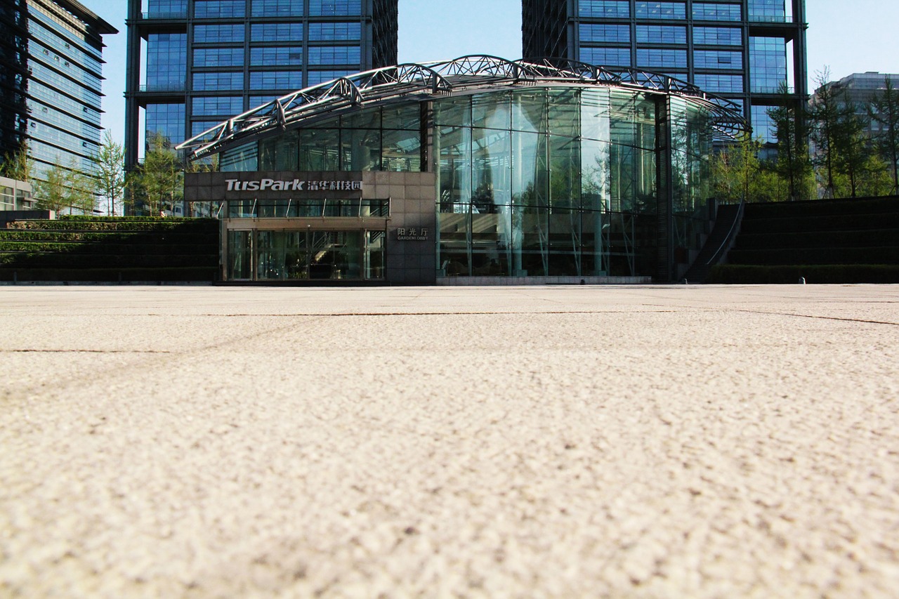 tsinghua science park lou street photography free photo