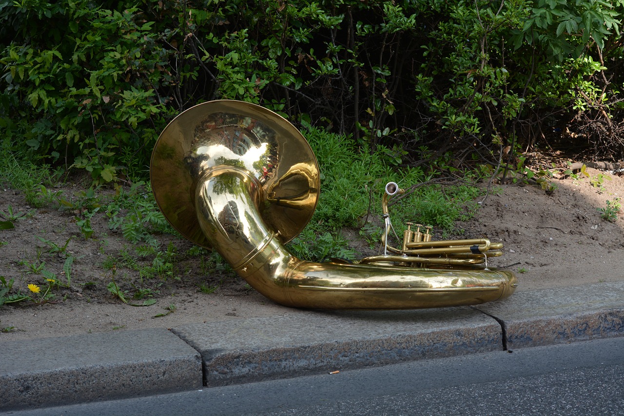 tuba musical instrument brass band free photo