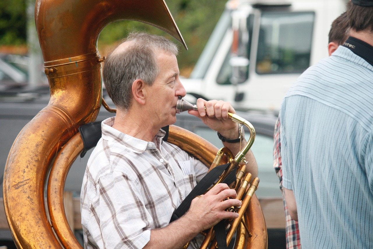 tuba musician horn free photo