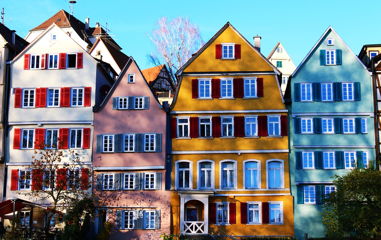 tübingen old town colorful free photo