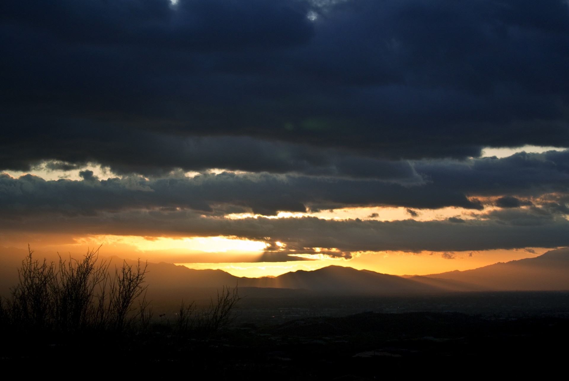 tucson mountains sunrise free photo