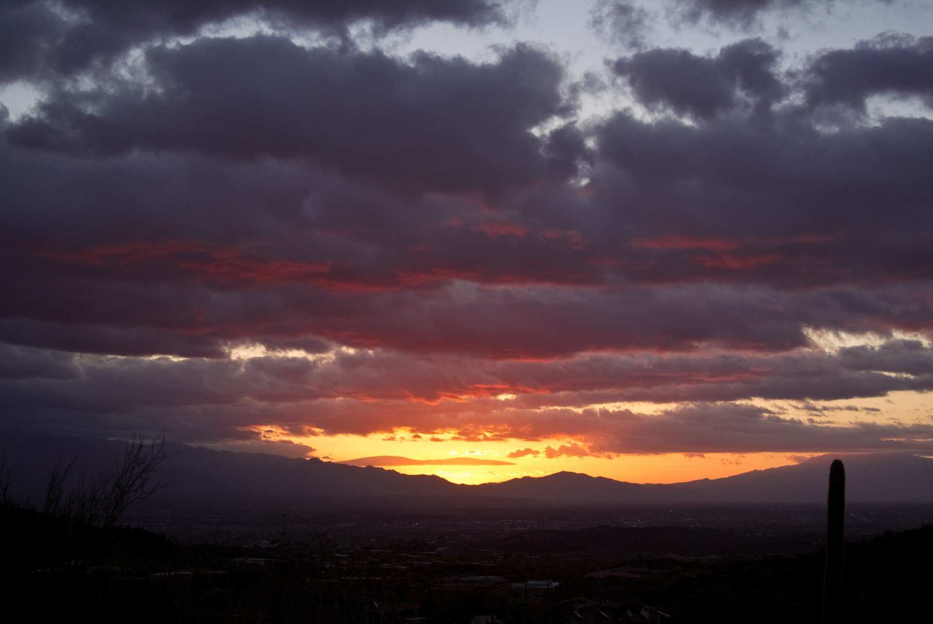 tucson mountains sunrise free photo