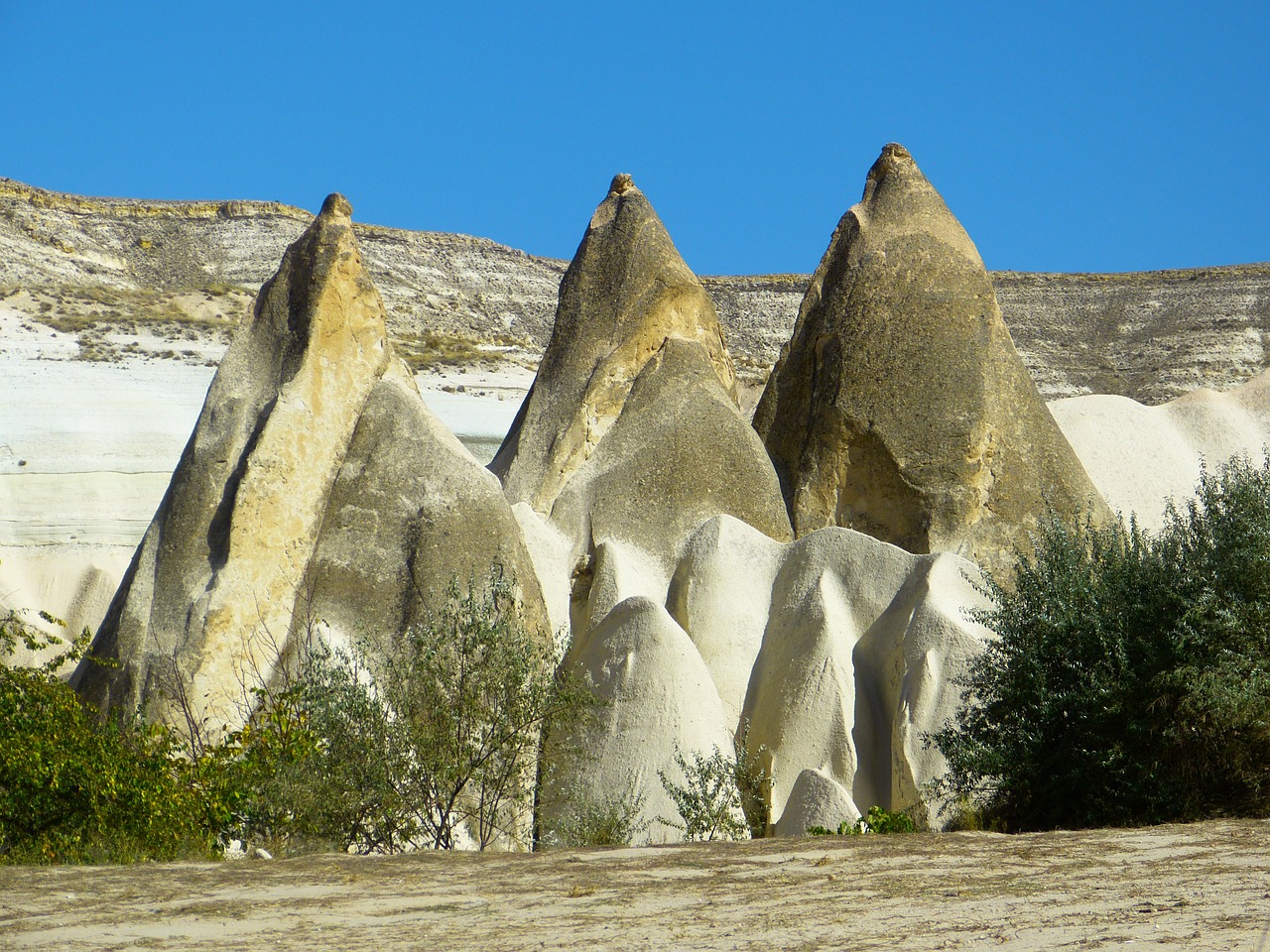 tufa rock formations landscape free photo