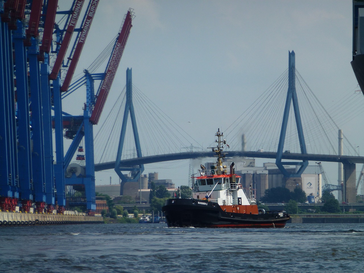 tug port hamburg free photo