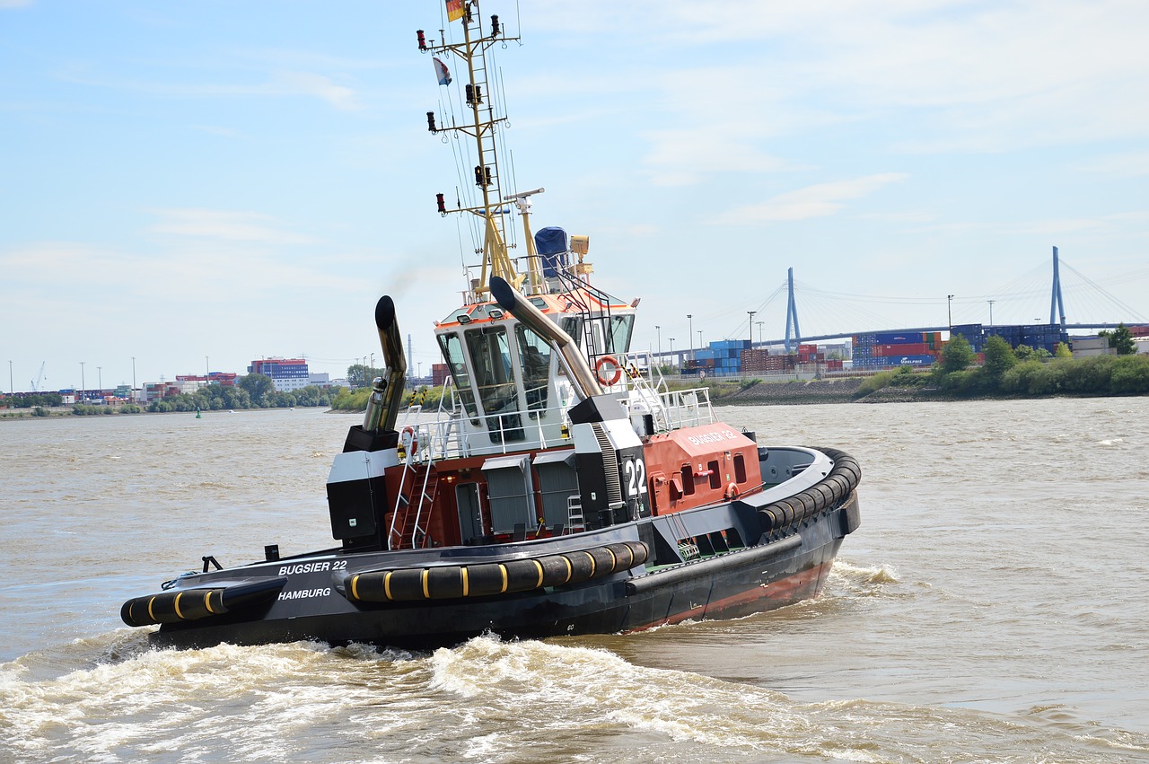 tug  port  hamburg free photo