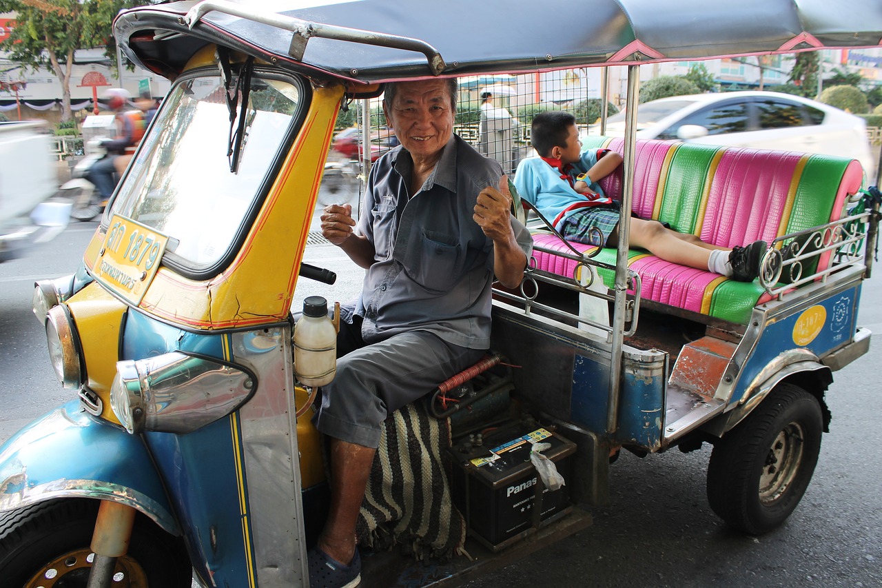 tuk tuk thailand city free photo