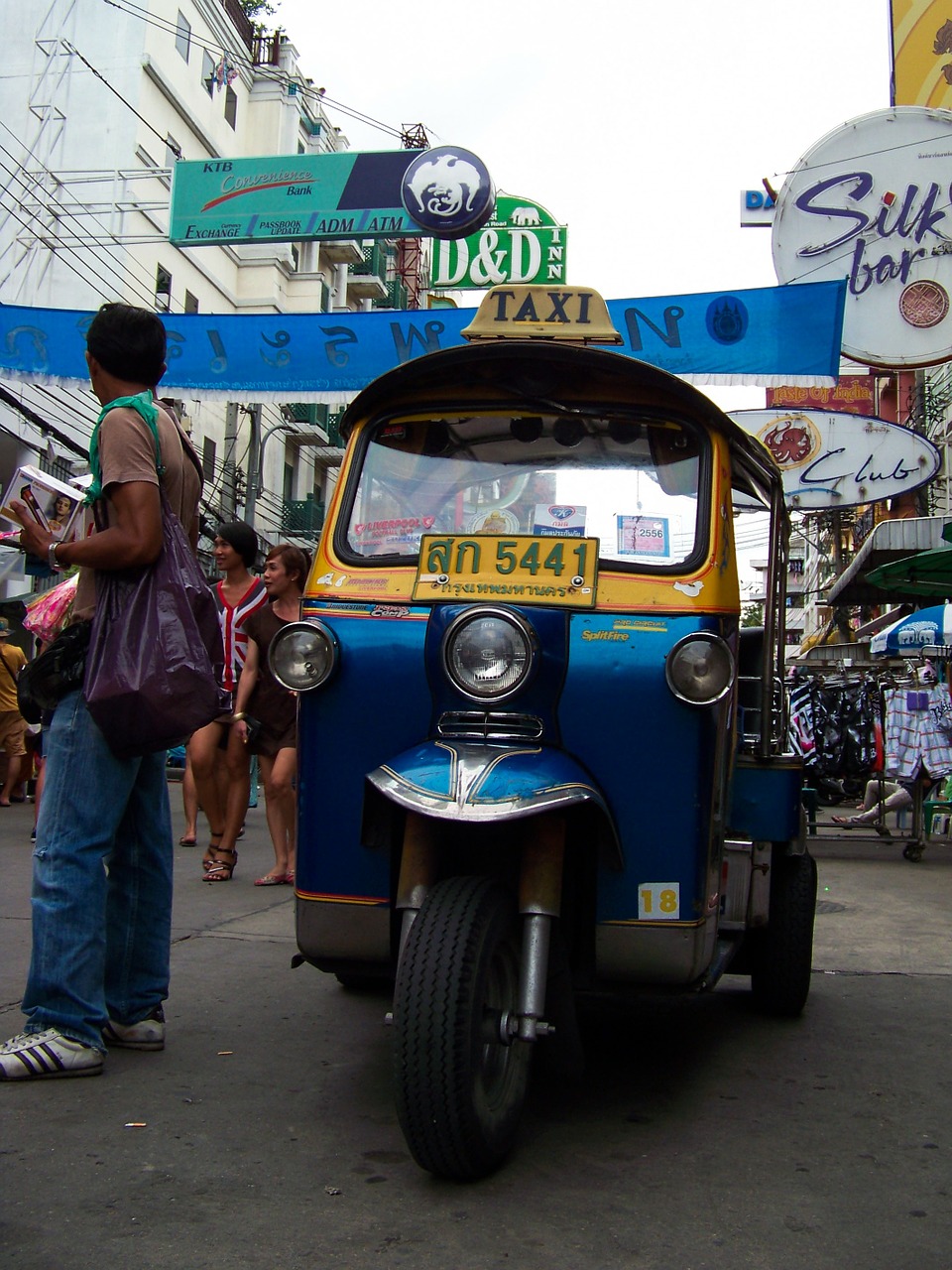 tuktuk bangkok transport free photo