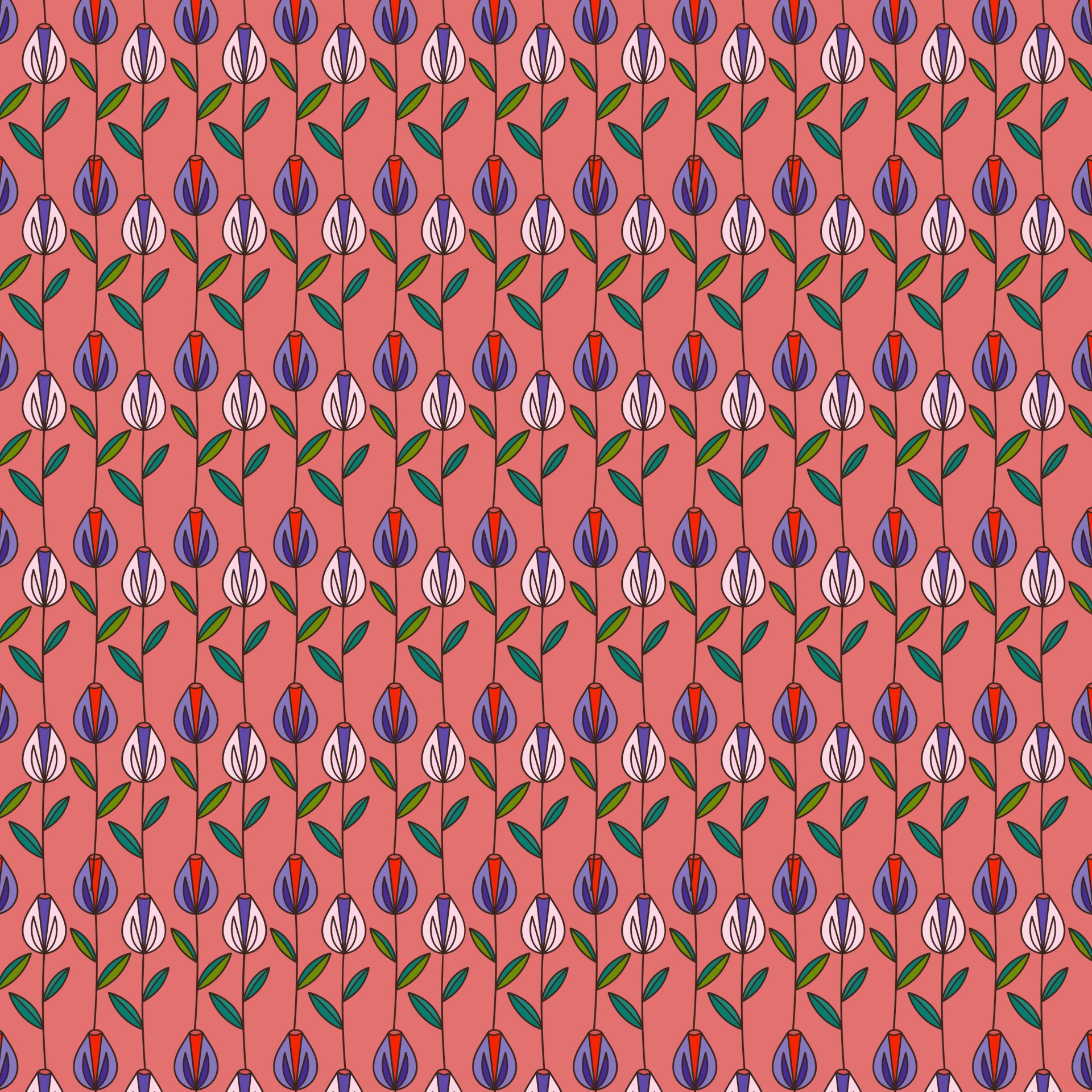 pattern tulip flower free photo