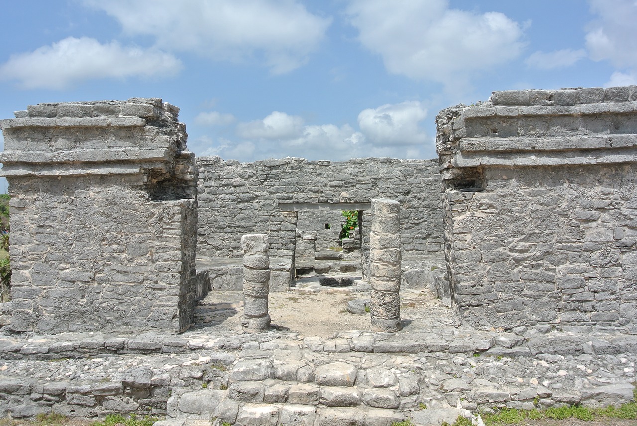 tulum mexico ruins free photo