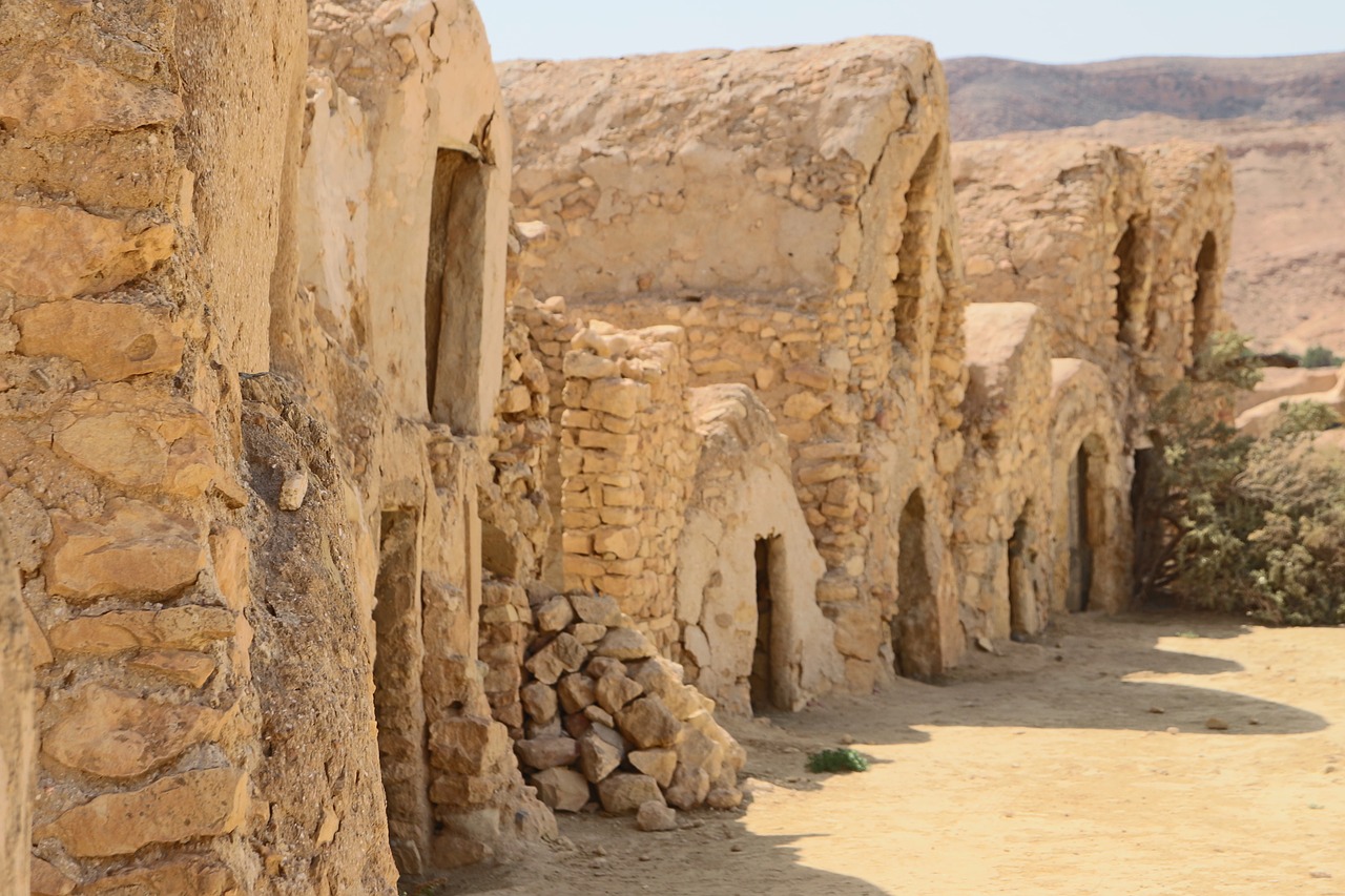 tunisia sahara shopping former granaries free photo