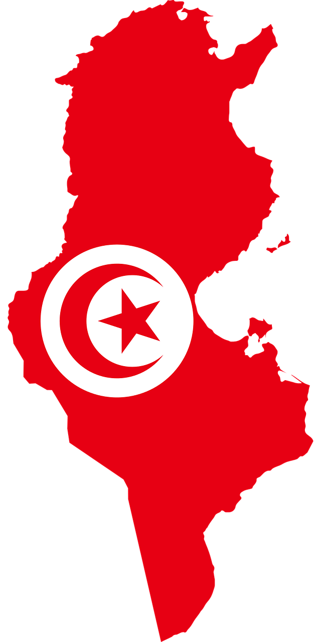 tunisia flag map free photo