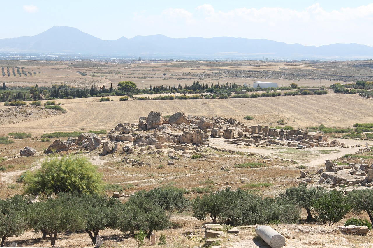 tunisia udna the ruins of the free photo