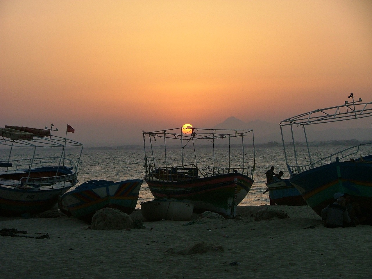 tunisia fisherman boat free photo