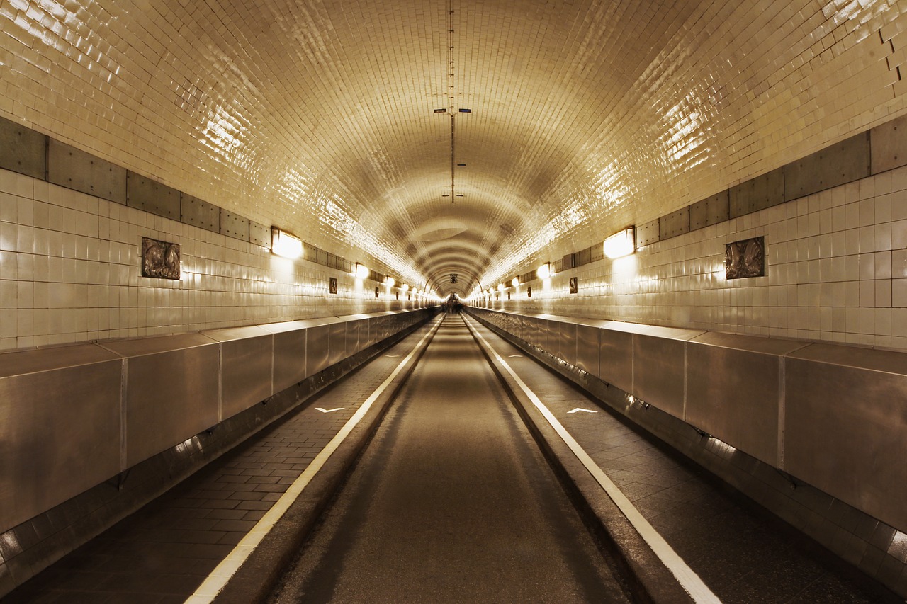 tunnel transport underground free photo