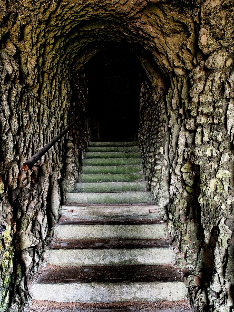 tunnel steps dark free photo