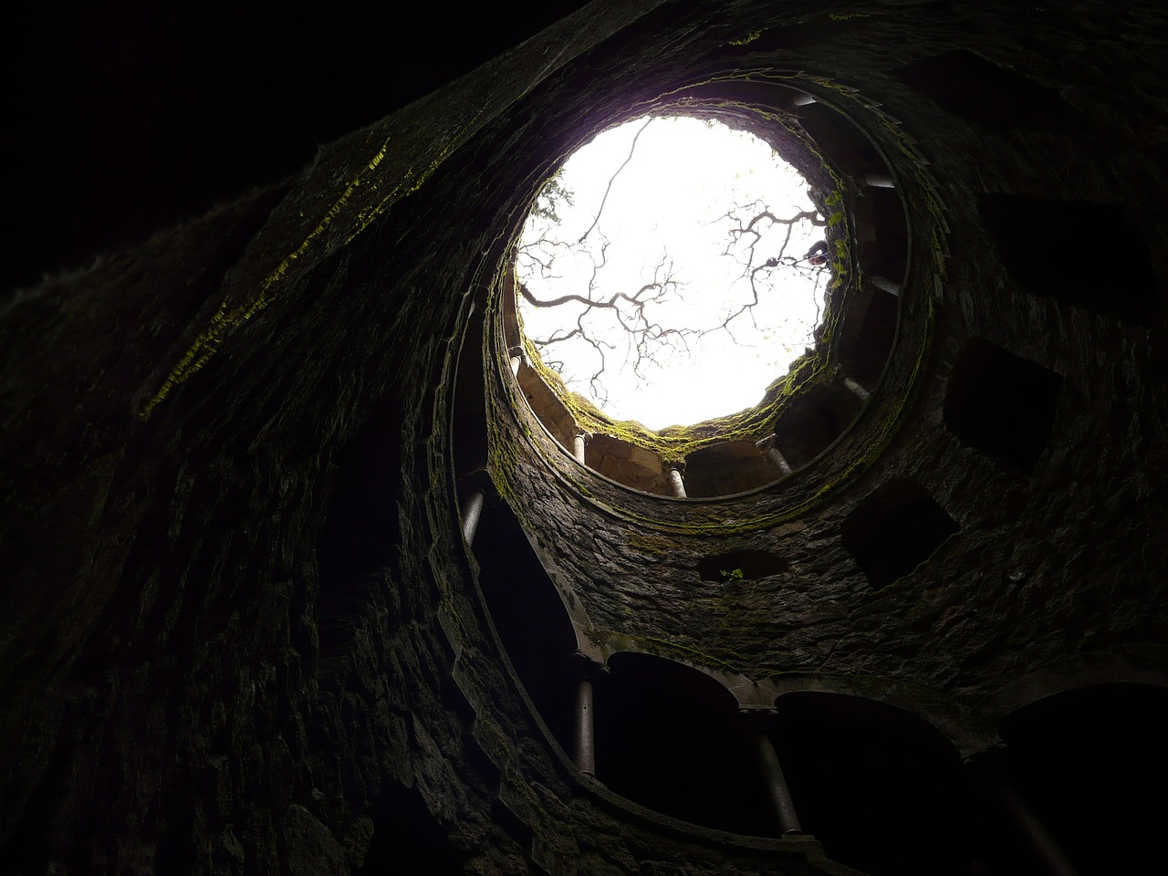 tunnel hole futuristic free photo