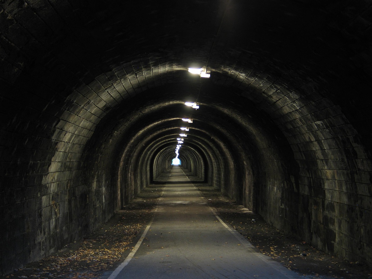 tunnel dark passage free photo
