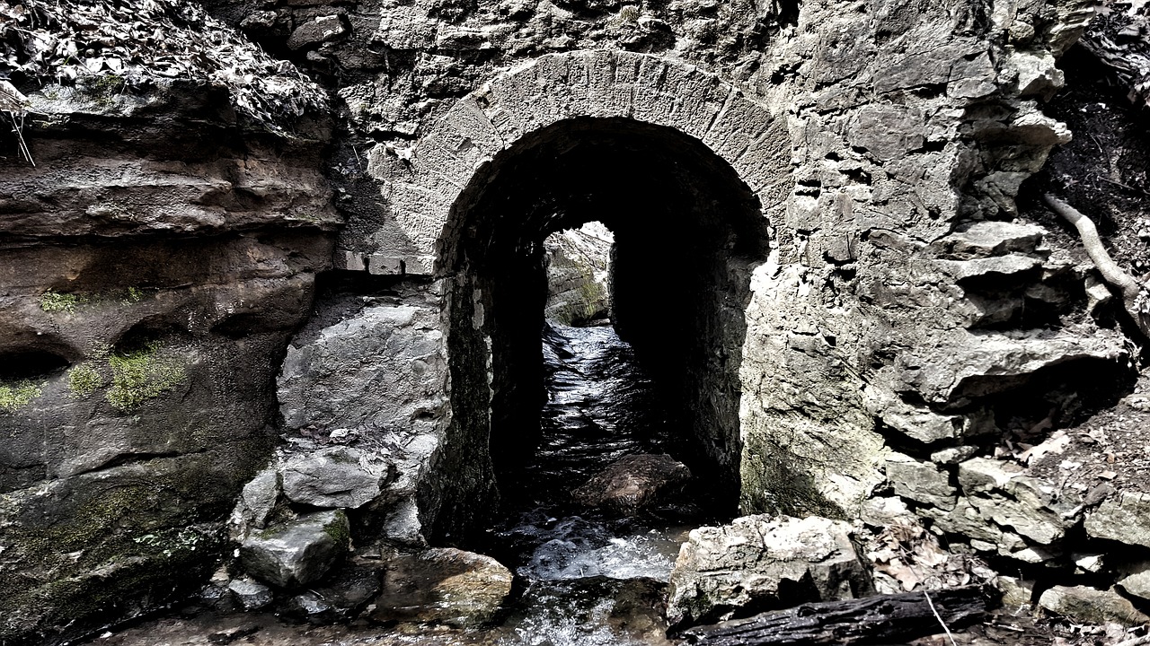tunnel creek stream free photo