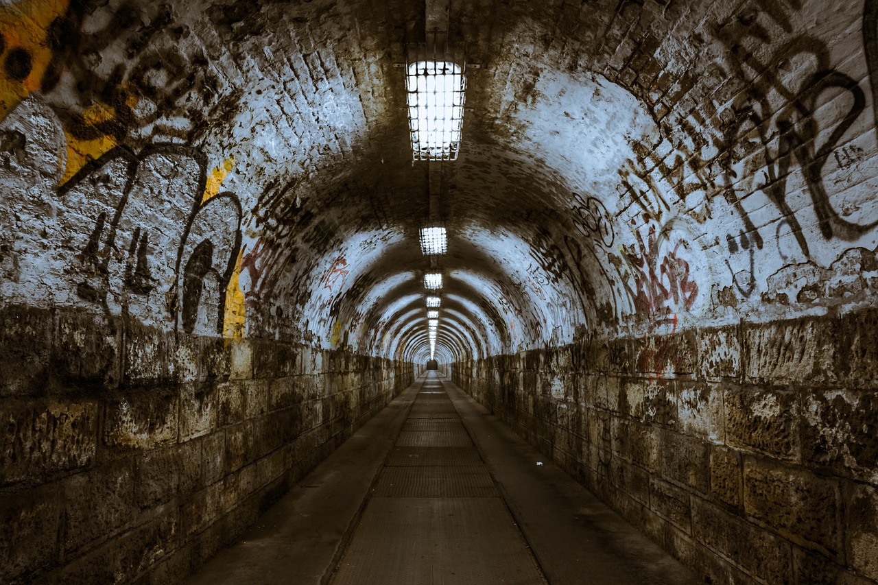 tunnel underground underpass free photo