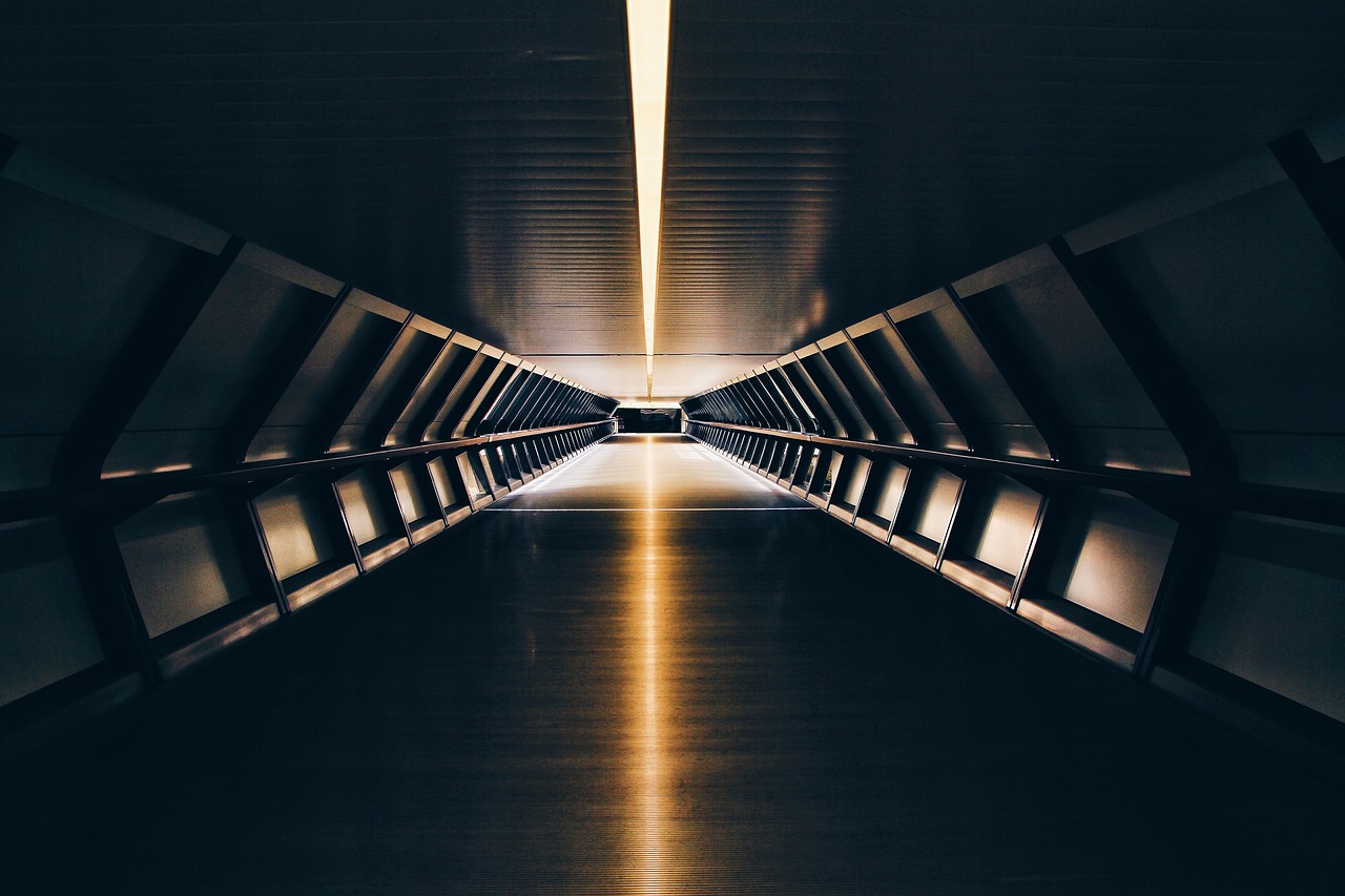 tunnel dark night free photo