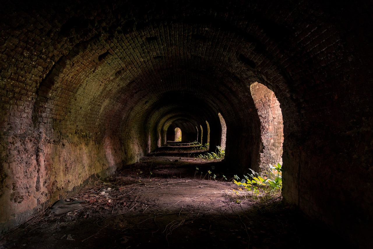 tunnel dark the darkness free photo