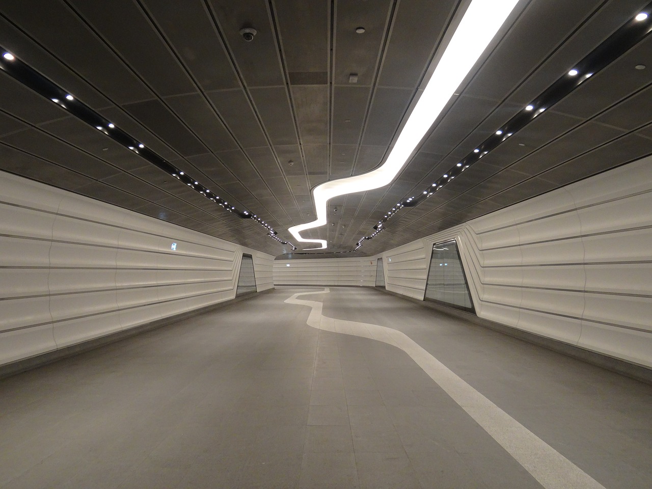 tunnel underground futuristic free photo