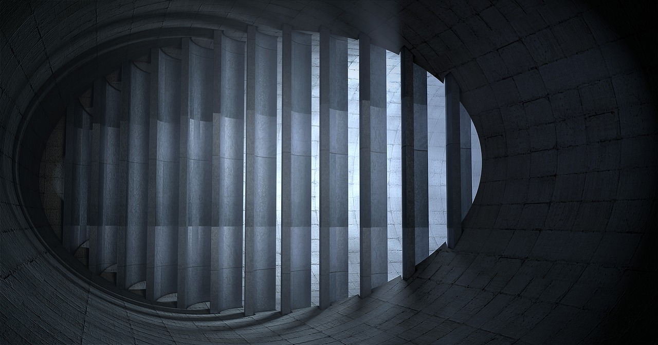 tunnel grid shaft free photo