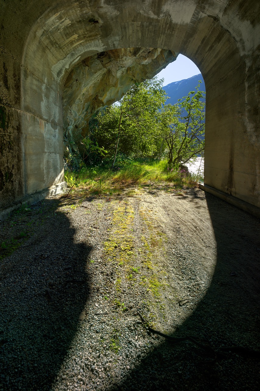 tunnel old road travel free photo