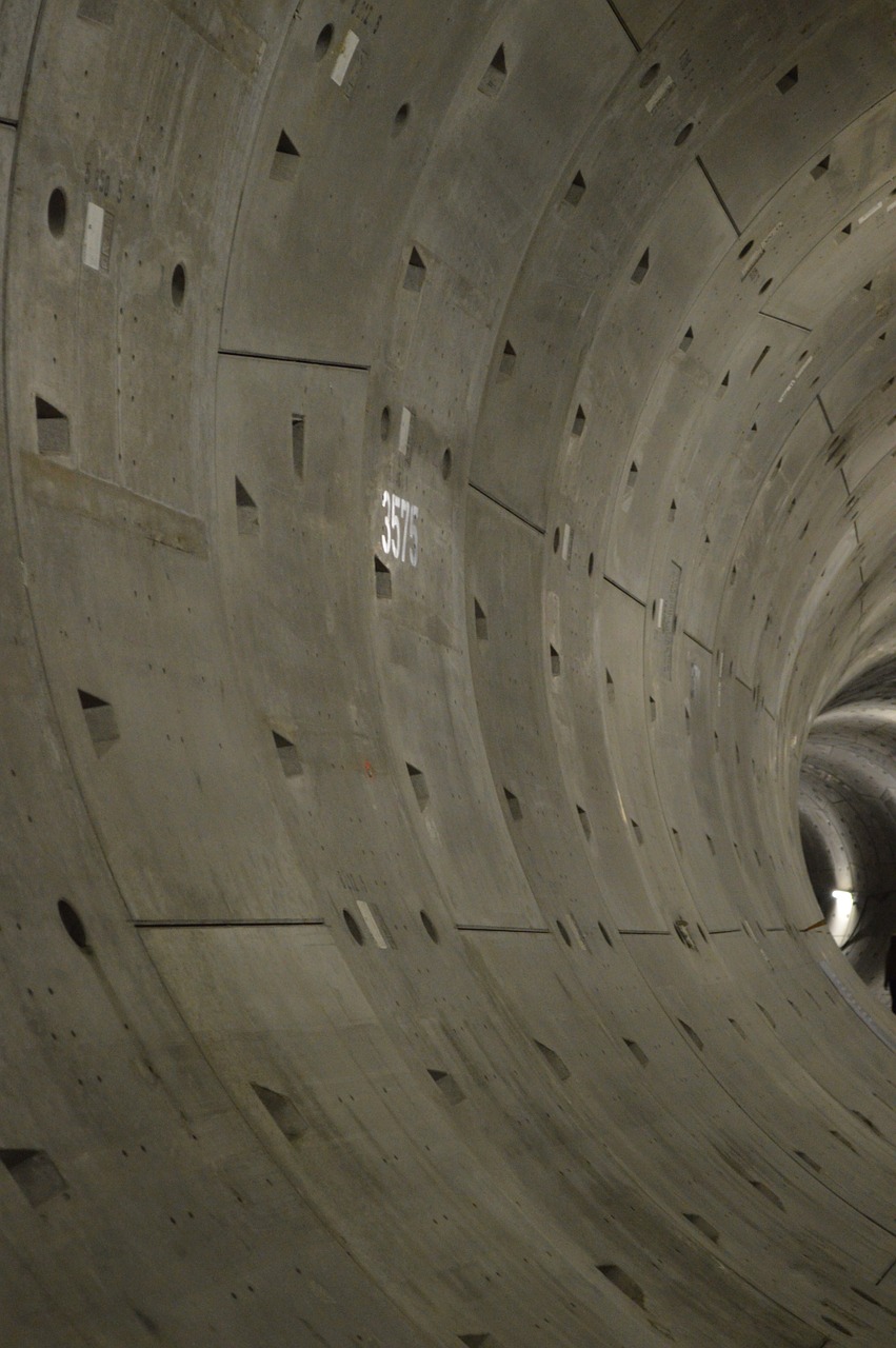 tunnel concrete depth free photo