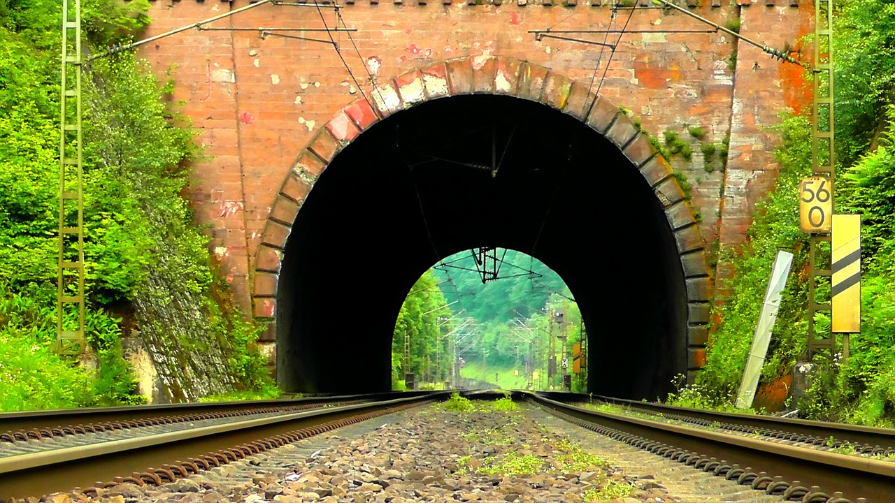 tunnel railway tunnel arches free photo